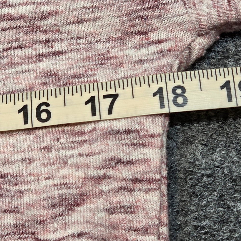 Almost Famous Womens M Space Dye Hoodie Mauve Pink Lightweight Cottagecore Boho - Picture 4 of 14